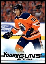 2019-20 Upper Deck Young Guns Gaetan Haas Rookie Edmonton Oilers #232 R56
