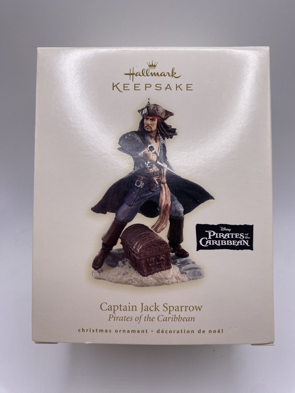 2007 Hallmark Keepsake Captain Jack Sparrow Pirates of the Caribbean- NEW- READ