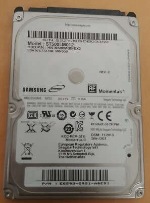 Original Asus X551M 500GB Hard Disk Drive Seagate ST500LM012