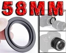 ANELLO INVERSIONE MACRO ADAPTER REVERSE RING ADATTO A SONY ALPHA 58MM A99 A77 II