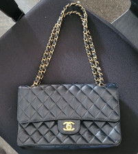 Chanel Classic Flap Medium Black Caviar Leath...