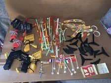 Vintage Lot Of Slot Car Race Track Parts And Pieces