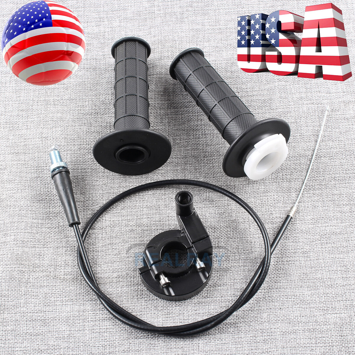 Throttle Cable Handle Bar Set Grip Casing For Honda C70 C200 CA175 CB125S CB350