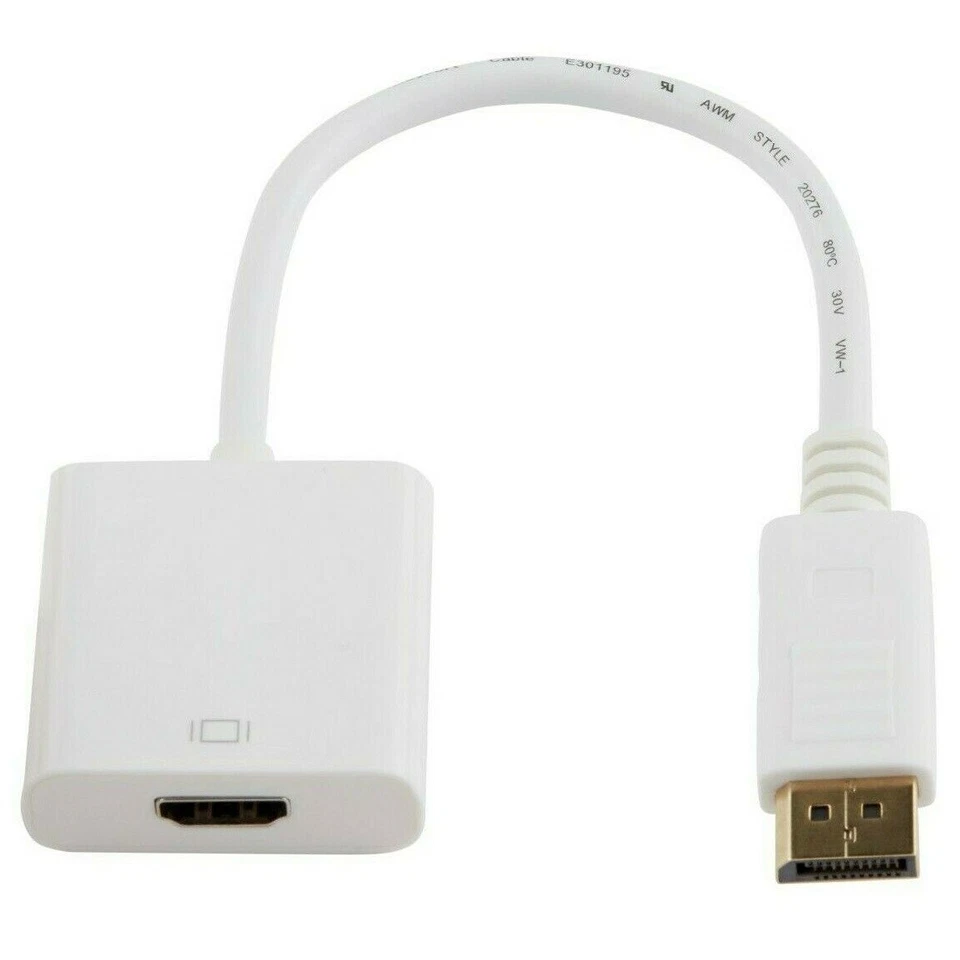 DisplayPort (DP) to HDMI Adapter Male to Female Video Cable Converter For PC TV - Image 3 of 4