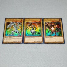 Yugioh Blue Eyes White Dragon  Dark Magician  Red Eyes HAC1 DT Ultra Rare Set