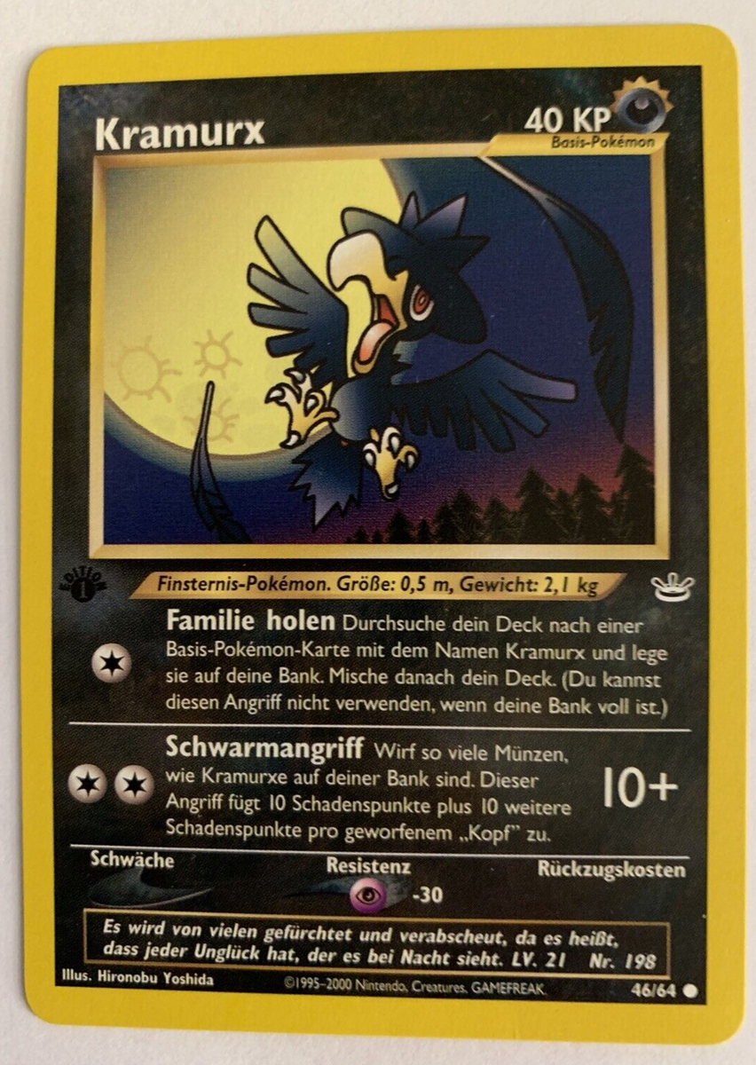 Kramurx (Murkrow) - 46/64 Neo Revelation *1st Edition* VINTAGE