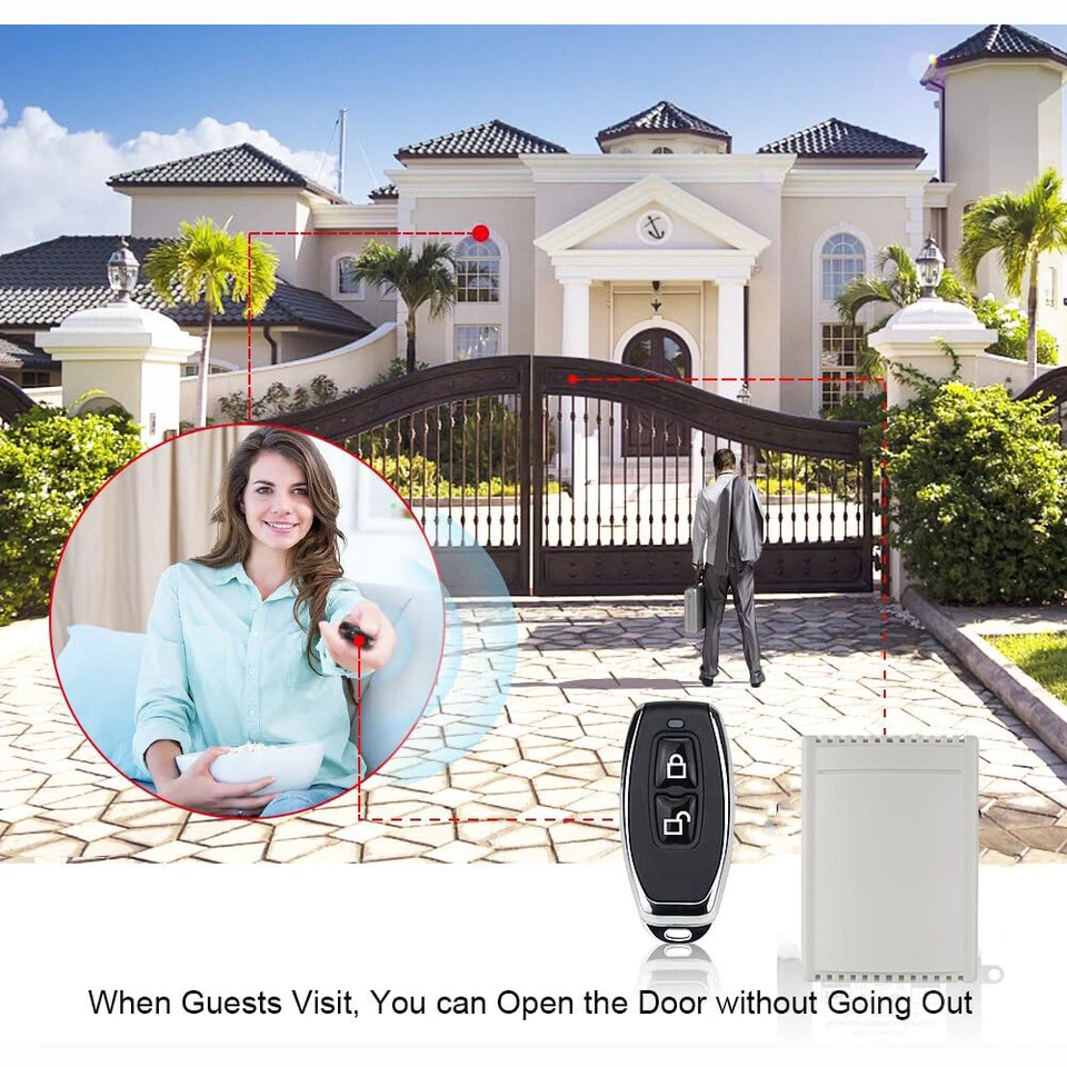 433MHz Funk Garagentor Fernbedienung Schalter Empfänger Fernsteuerungsschalter - Bild 2 von 4