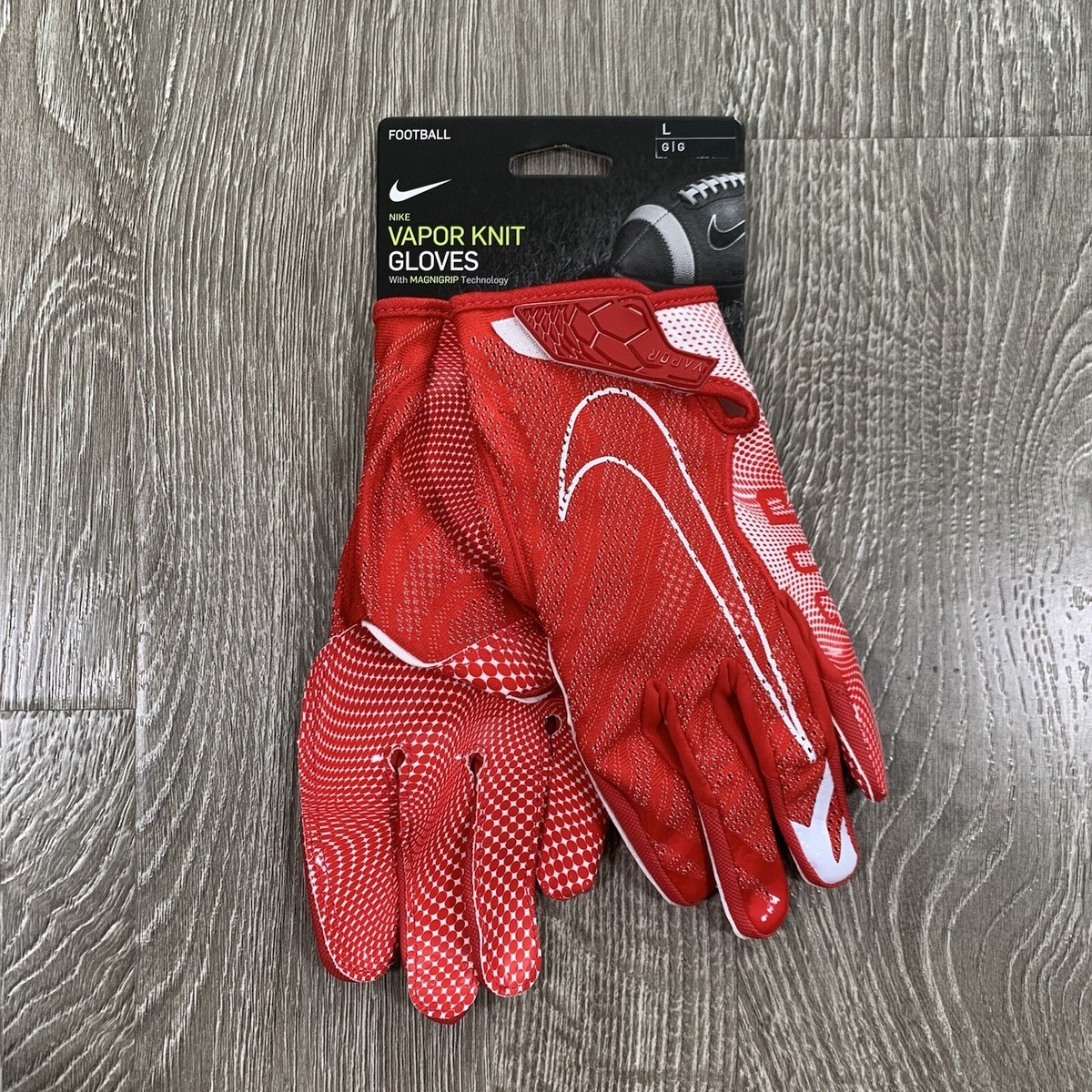 b*s様 NIKE VAPOR JET 3.0 GLOVE RED M NIKE Vapor Knit 3.0 Football Gloves RED, LARGE | eBay