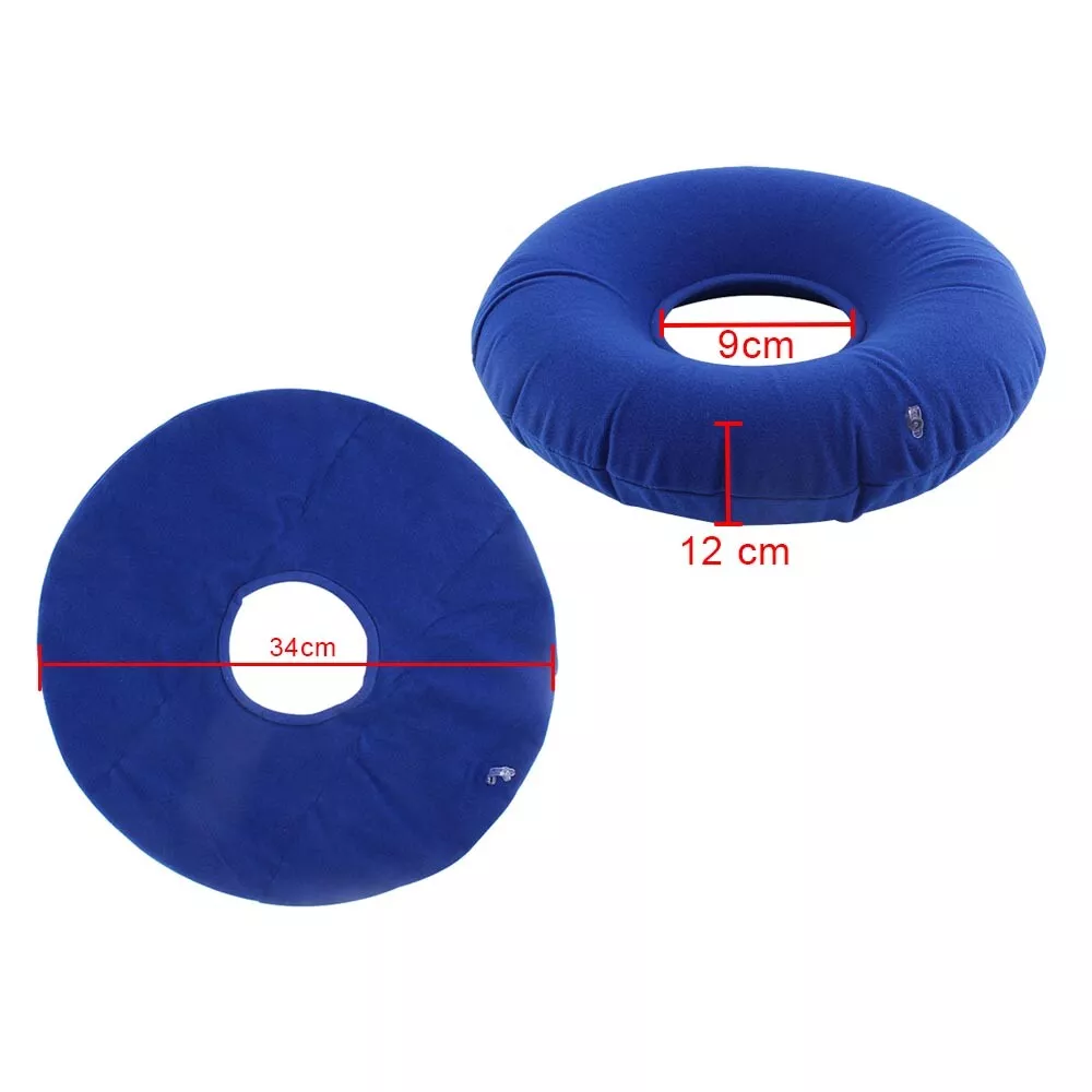 Premium Donut Cushion - Portable Inflatable Seat Pillow for