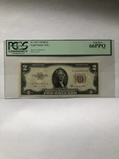 1953 2 Dollar Bill Certified 66 PPQ Gem New