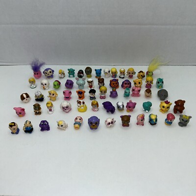 Squinkies Lot Mixed Animals People Used 60 Total