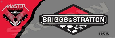 Briggs & Stratton  Master Service Technician Metal Sign 6'' x 18'' or 8'' x 24''