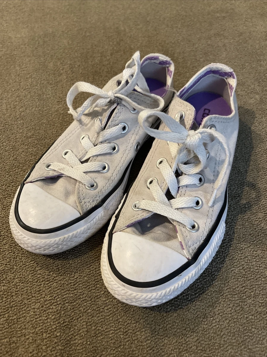 litteken Dragende cirkel vooroordeel Converse Chuck Taylor Double Tongue OX Mouse Violet Girl&#039;s Sneakers  Size 13 (CC) | eBay