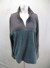 NWT Sonoma Size M Mens Multicolor 1/2 Zip Stand Collar Warm Pullover 997