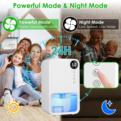 37.2OZ Dehumidifier Indoor Medium to Large Room For Home Basements Office Timer - Picture 8 of 16