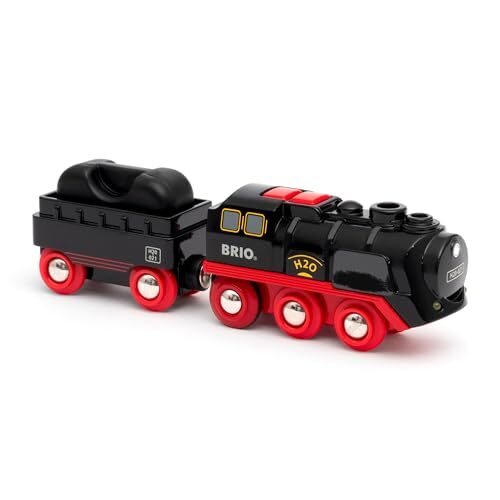 BRIO World 33884 batteriebetriebene Dampfeisenbahn Holz pädagogisches Spielzeug Geschenk Kleinkind - Bild 3 von 8
