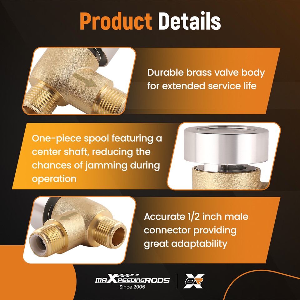 Brass RV Camper Black Tank Vacuum Breaker Check Valve Replacement 571