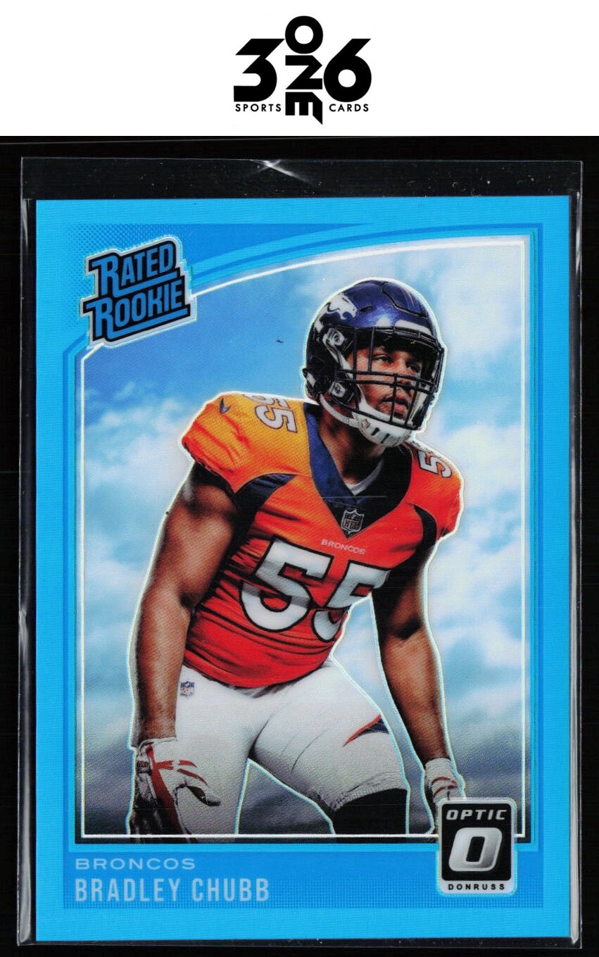 Bradley Chubb 2018 Donruss Optic Aqua #169 #/299 RC Denver Broncos