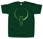 QUAKE 2 LOGO GAME T shirt BOTTLE GREEN OLIVE SIZES FROM S TO 2XL