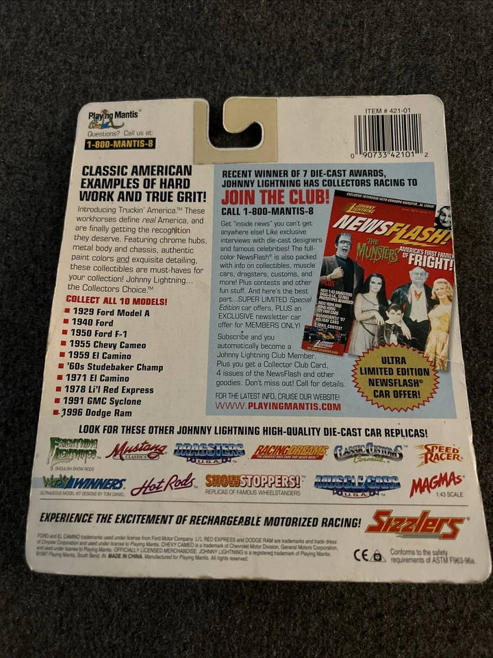 Johnny Lightning DODGE RAM 1500 1996 Collector 1 Of 20,000 - Image 3 of 4