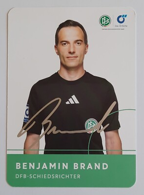 Benjamin Brand Autogrammkarte Saison 2024/2025 DfB-Schiedsrichter