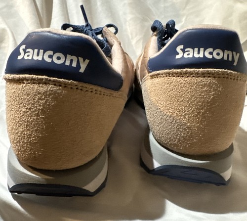 Saucony Jazz women sneaker shoe Size 12 original Beige Pink Blue EUC - Picture 5 of 8