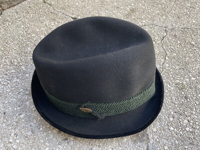 Hut Breiter Munchen Hemp Felt Kappe Cap Hat Vintage Gosse 55