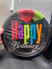 Birthday Cheer 8ct. Dinner Plates 8-5/8" Party Supplies New!!!