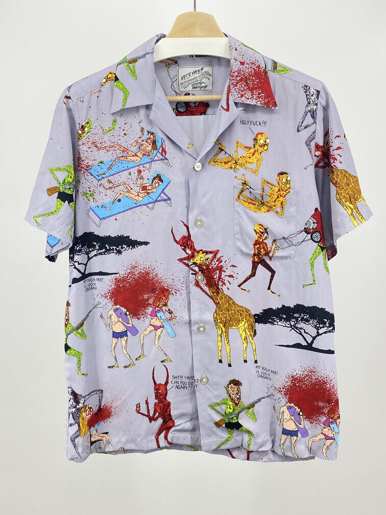 Wacko Maria x Neckface Camp Collar Shirt size XS (fits a S Wacko Maria x Neckface Camp Collar Shirt size XS (fits a S