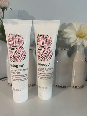 2X BRIOGEO DON T DESPAIR REPAIR DEEP CONDITIONING MASK 2oz Sealed NWOB