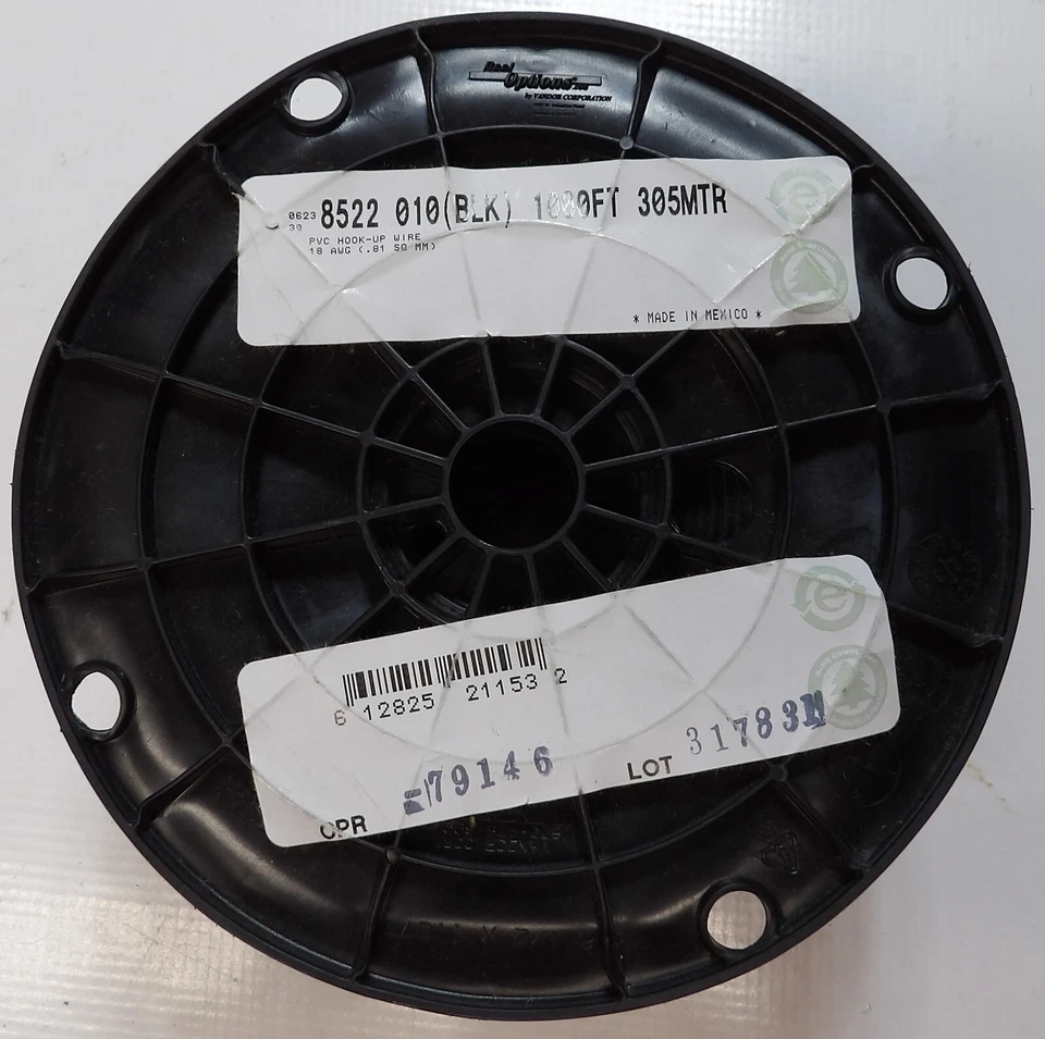 Fio preto encalhado Belden 8522 0101000 18 AWG 1000 pés - Imagem 3 de 4