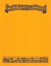 Circo Razzore Circus Unused Letterhead Stationery Vintage