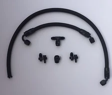 LS3SVBN Steam Vent Kit 4 AN / Complete LS3 L99 Cooling Coolant Crossover / BLACK