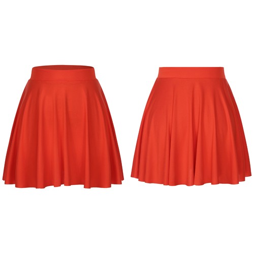 Damen Uni Rock Tennis Schlagröcke Urlaub Miniröcke Basic Kurz Täglich - Bild 18 von 149