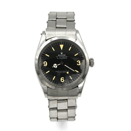 VINTAGE ROLEX OYSTER PERPETUAL EXPLORER 1016 FROG FOOT DIAL WRISTWATCH C1969