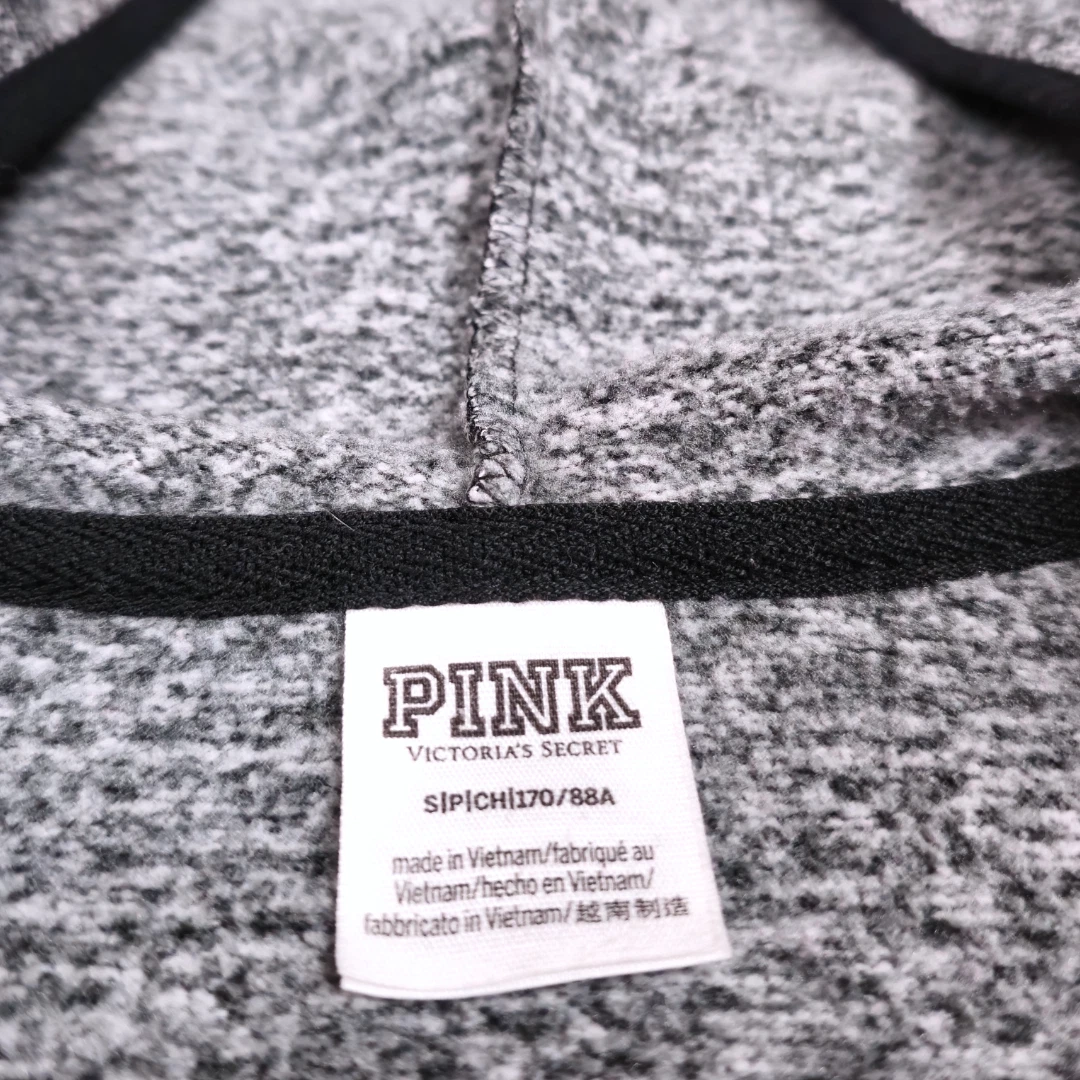 UNDERCOVER VICTORIA'S SECRET FELPA CON CAPPUCCIO ROSA donna piccola