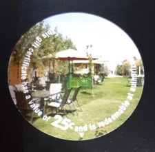 2011 Green Village Afghanistan 25 Cent not AAFES Pog   Uncir.