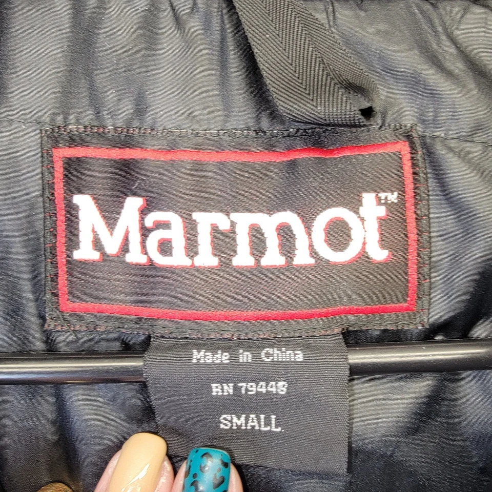 Vintage Marmot Jacket Mens S Green Zip Primaloft Winter Coat 80s 90s Ski Snow - Image 3 of 4