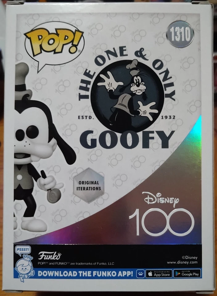 Goofy Disney 100th #1310 Pop Vinyl Target Exclusivo Foto 3 de 4