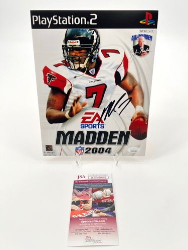 MICHAEL VICK ATLANTA SOKÓŁ PODPISANE 8X10 ZDJĘCIE JSA WITNESS COA 2004 MADDEN COVER - Zdjęcie 1 z 1