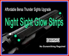 Night Sights Upgrade Bersa Thunder .380 .22lr 9mm DIY Military Grade Glow Strips
