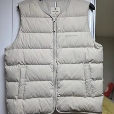 Snow Peak Ivory Light Down Vest Outdoor Warm Lightweight Camping Vest