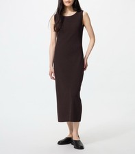 Genuine UNIQLO Relax Dress (Short Sleeve) DARK BROWN WOMEN