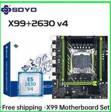 Kit Scheda Madre X99 SOYO Xeon E5-2630 V4 LGA2011-3 NVMe M.2 SATA Gaming PC