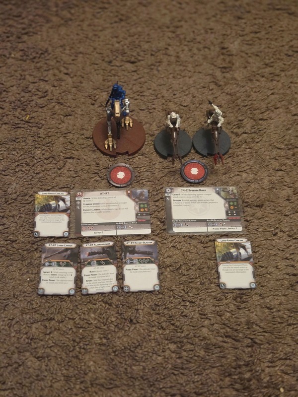 Star Wars Legion Imperial AT-RT / 74-Z Speeder Bikes lot