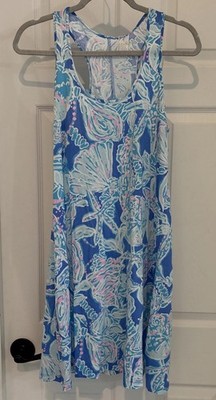 Lilly Pulitzer Melle Dress in Pop Up Into the Deep Blue Haven S