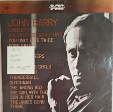 John Barry Conducts His Greatest Movie Hits Vinyl Record VG/VG CBS ‎63038 
