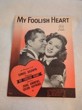 My Foolish Heart Vtg Sheet Music Victor Young Ned Washington 1949