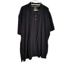 The Foundry Supply Co. Polo Shirt Men's Size 4XL Short Sleeve Black Knit