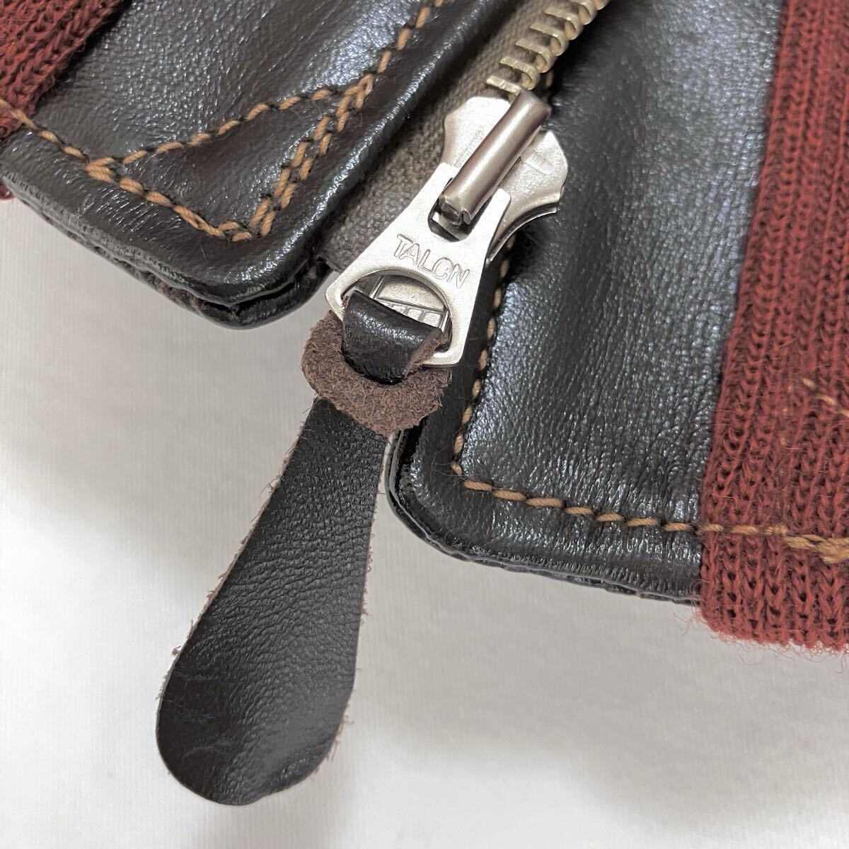 Buzz Ricksons A-2 Leather Jacket Size 40 Brown/Re… - image 5